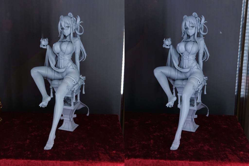 ロケットボーイ 魚デニム お香を持ったチャイナ娘 フィギュア