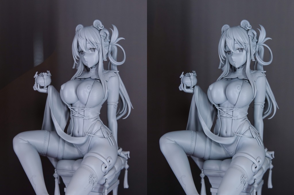 ロケットボーイ 魚デニム お香を持ったチャイナ娘 フィギュア