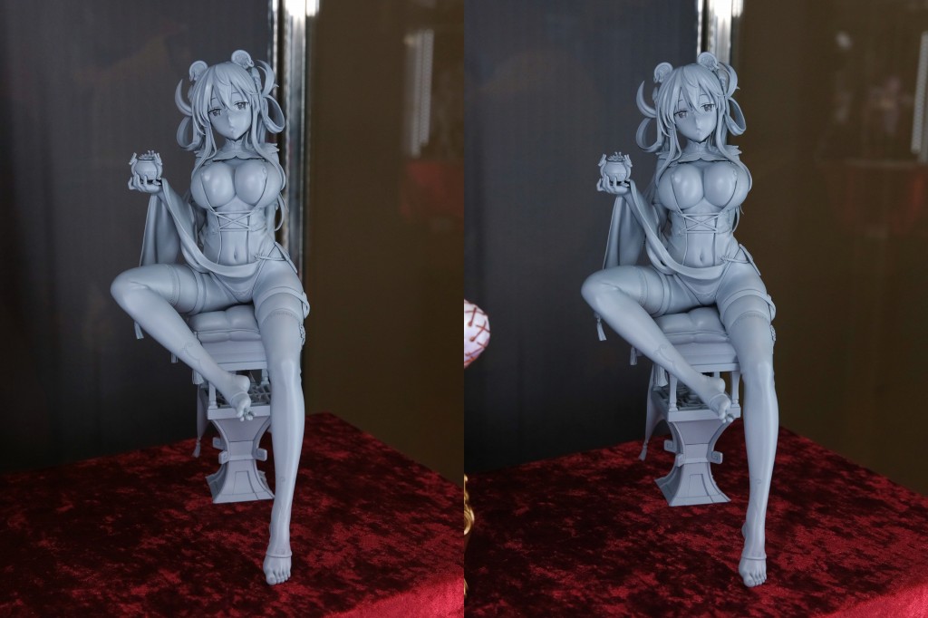 ロケットボーイ 魚デニム お香を持ったチャイナ娘 フィギュア