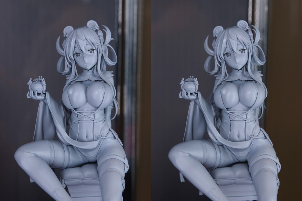 ロケットボーイ 魚デニム お香を持ったチャイナ娘 フィギュア