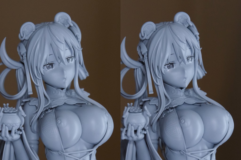 ロケットボーイ 魚デニム お香を持ったチャイナ娘 フィギュア