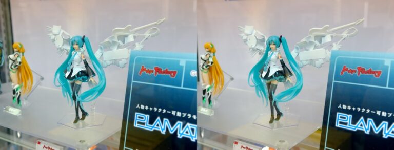 PLAMATEA 初音ミク Happy 16th Birthday Ver. フィギュア展示を立体視で撮影。(2023/9/10 アキバCO ...