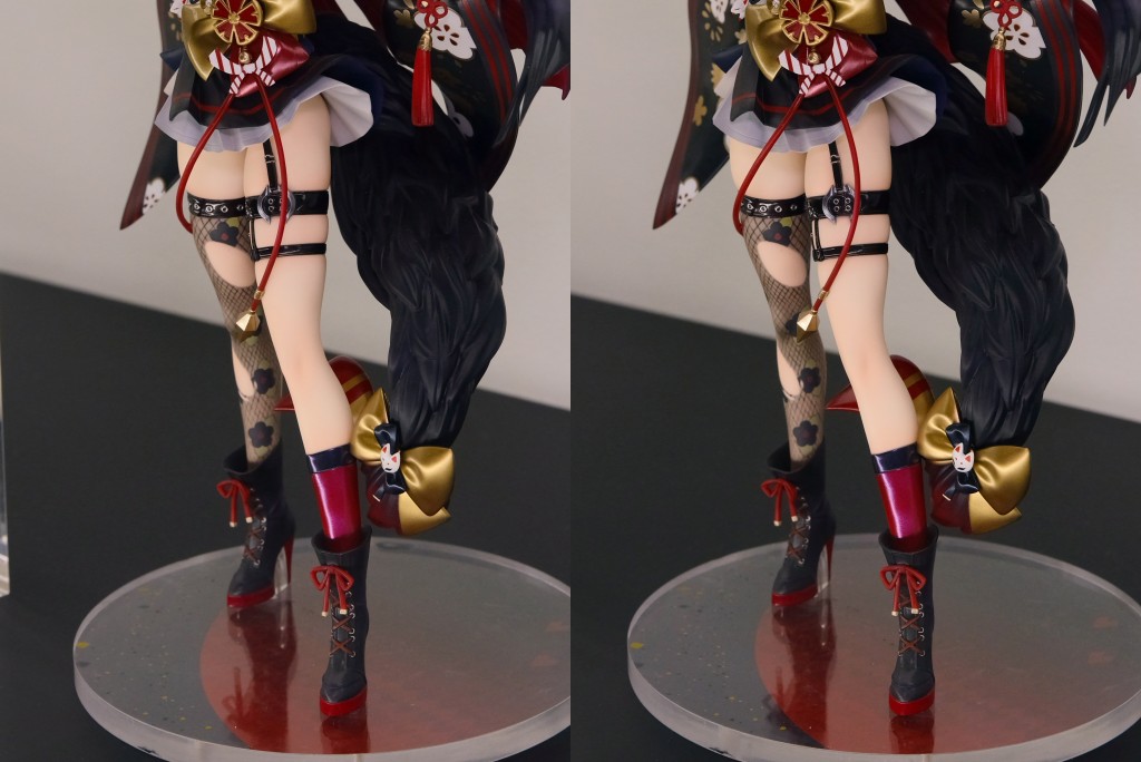 ネオンマックス ワカモ フィギュア展示を立体視で撮影。(2023/11/3