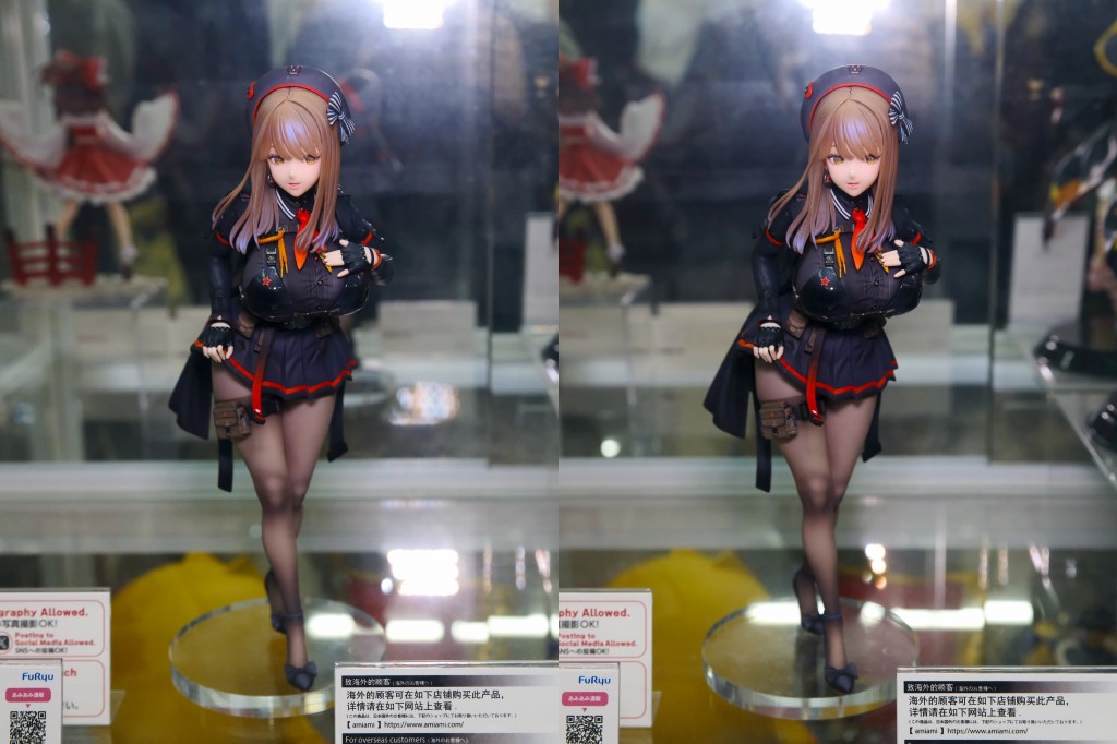 F:NEX エマ フィギュア展示を立体視で撮影。(2023/11/11 あみあみ