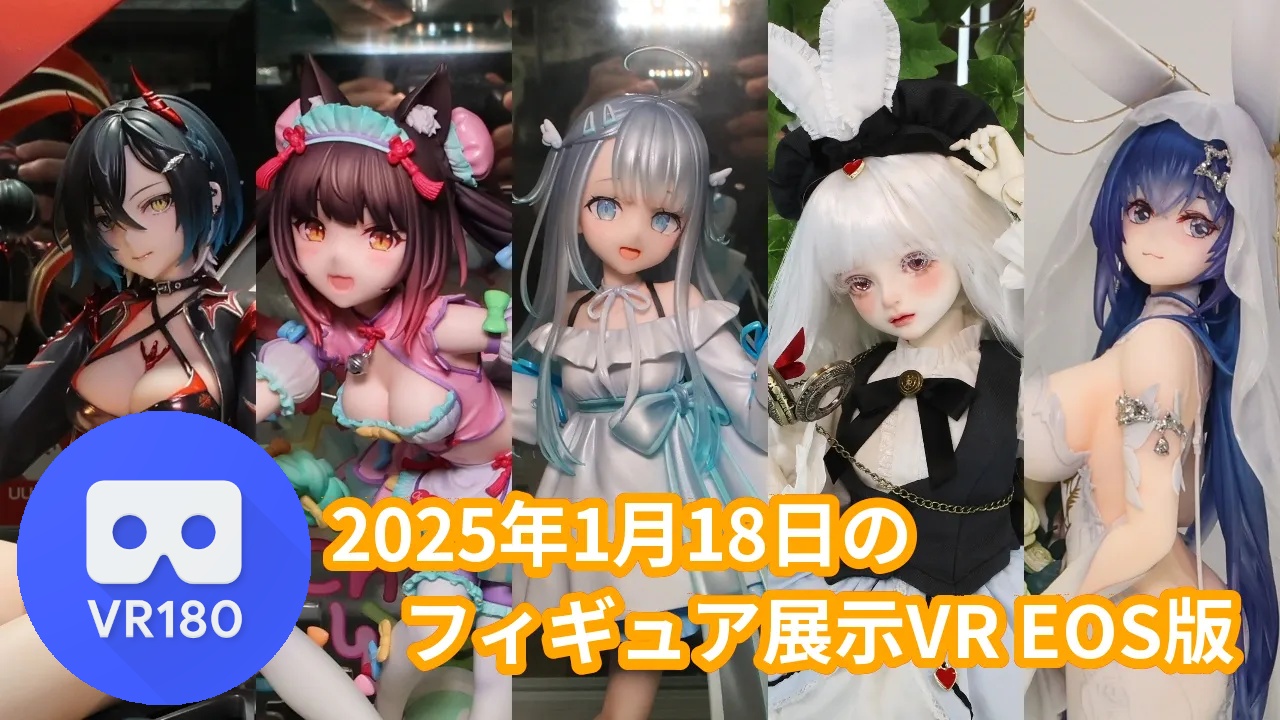 2025年1月18日の秋葉原新作フィギュア展示立体視レポート