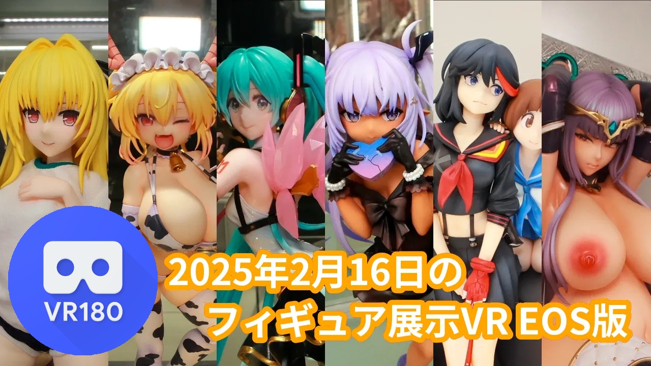 2025年2月16日の秋葉原新作フィギュア展示立体視レポート