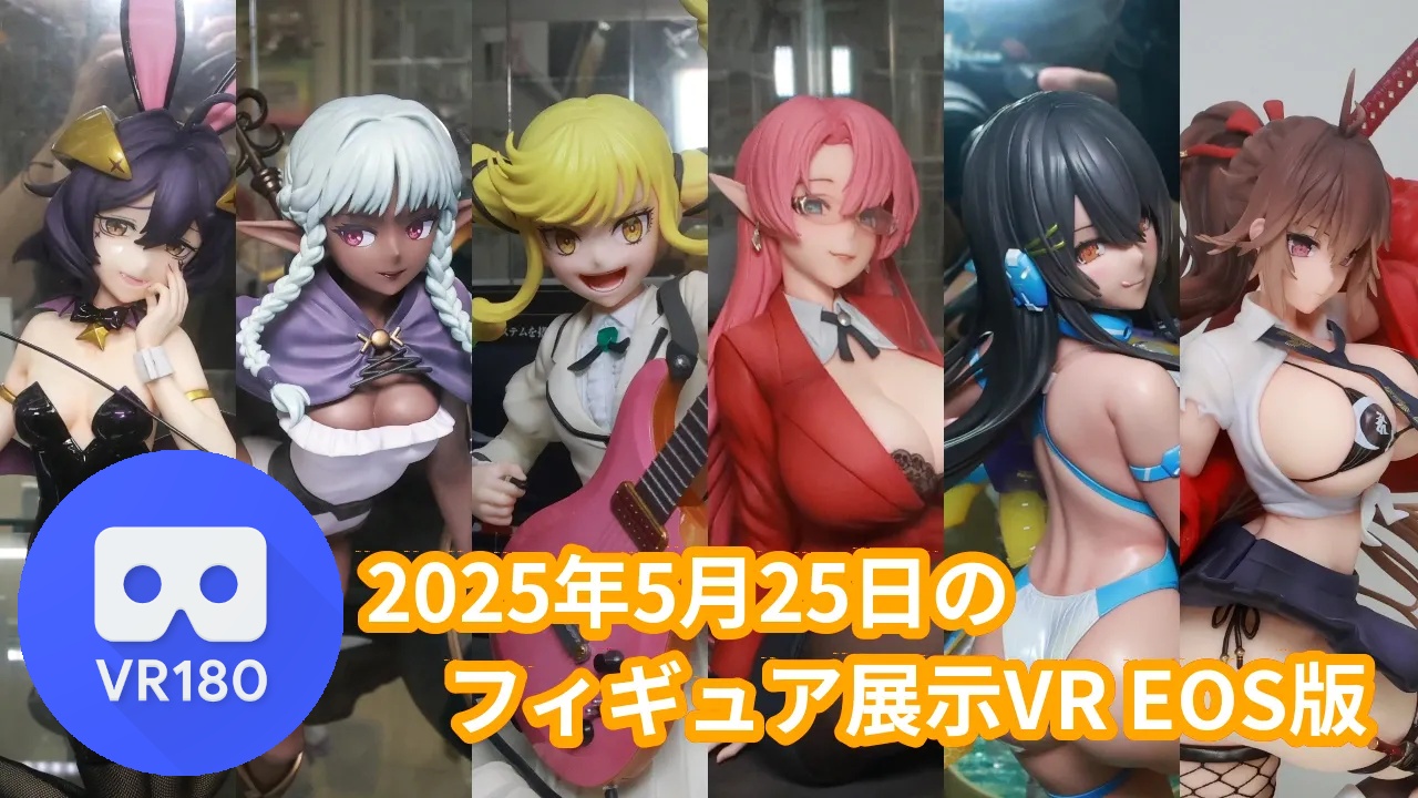 2025年5月25日の秋葉原新作フィギュア展示立体視レポート