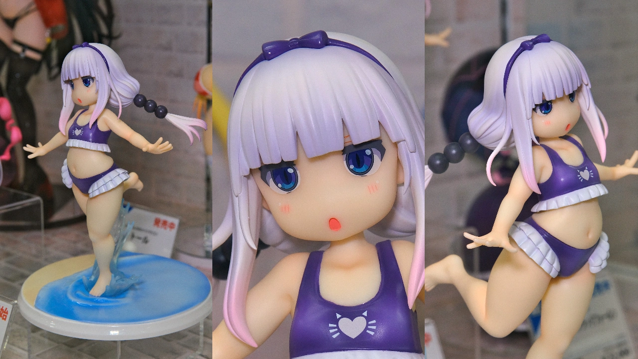回天堂 小林さんちのメイドラゴン カンナカムイ はまべでウキウキ水着 Ver.（紫）