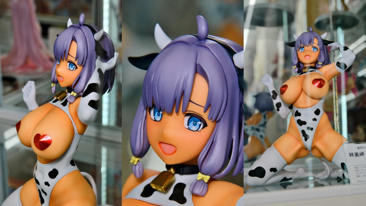 Q-six ぬきたし THE ANIMATION 畔美岬 牛柄コスチューム 日焼けver.
